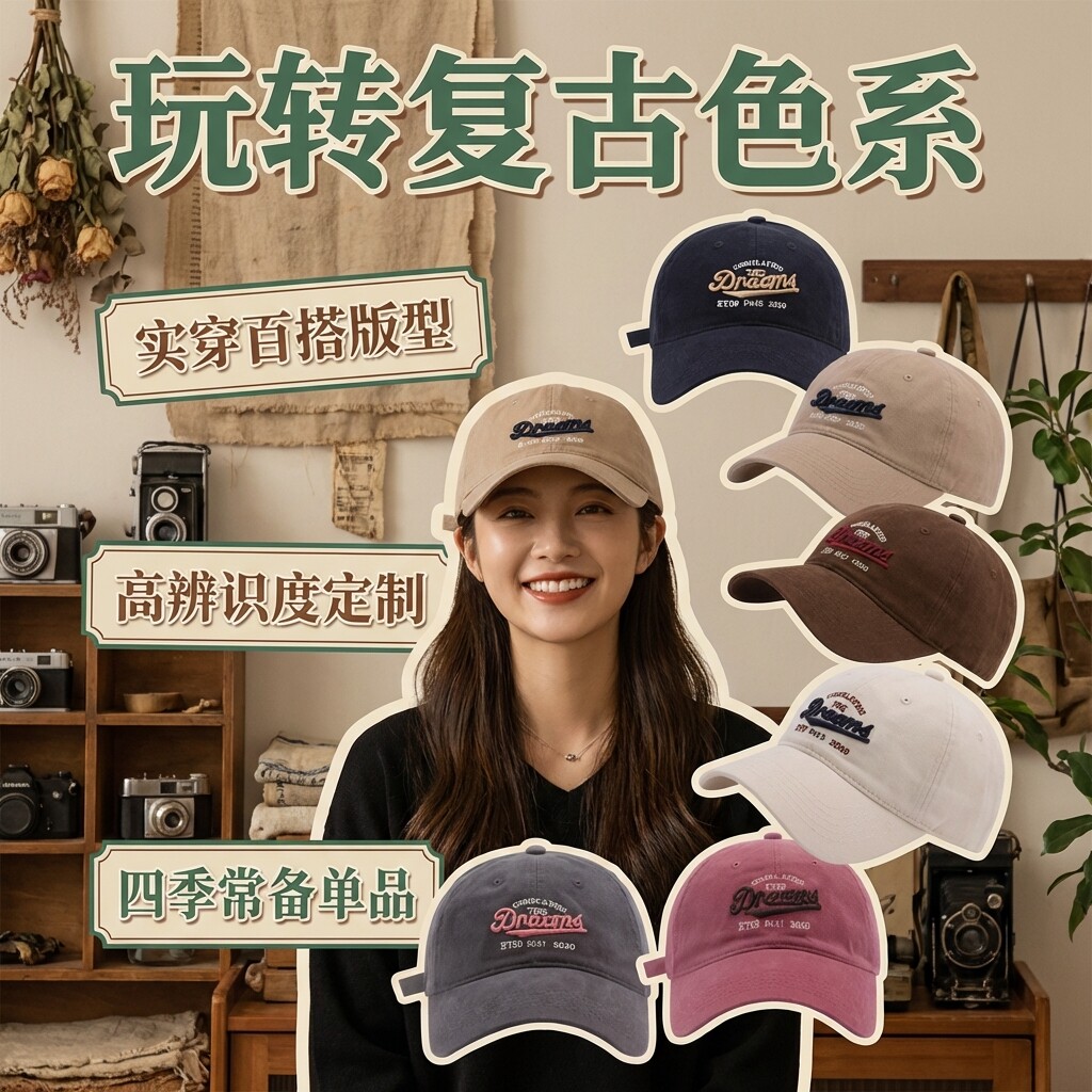 帽子女款2026新款春夏大头围鸭舌帽显脸小大帽檐加大加深棒球帽男