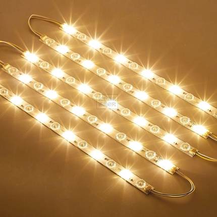 LED灯芯长条光源替换客厅吸顶灯卧室改造灯盘黄光暖光色温3000k