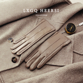 薄款 小羊皮真皮手套女绵羊皮秋冬季 加绒加厚2025新款 触屏骑行开车