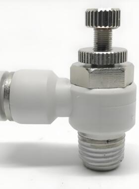 气动白色快速接头节流调速SL SC4 6 8 10 12 16-M5 M601 02 03 04