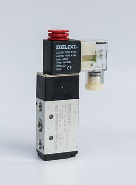 德力西DELIXI气动电磁阀4V210-08-DC24V AC220V 4V310-104V410-15