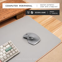Large-sized mouse pad with lockstitch, writing pad, oversized desktop, laptop keyboard, desk pad, leather office cable thumbnail 4