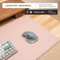 Large-sized mouse pad with lockstitch, writing pad, oversized desktop, laptop keyboard, desk pad, leather office cable thumbnail 5