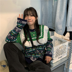 Real shot real price spring Korean version Guima series thickened age reducing sweater