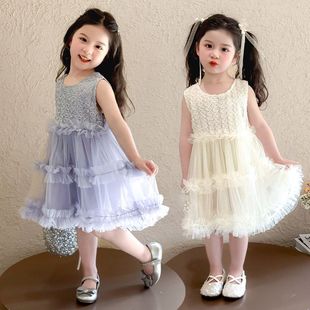 儿童小香风套装 丝绒外套蓬蓬礼服裙两件套 秋冬新款 超洋气高端长袖