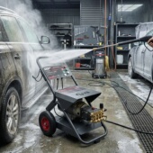 虎鲨S17BG商用绿霸高压清洗机S17.5G洗车机大功率冲洗泵高压水枪