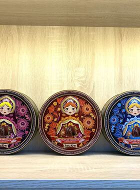 粉色蓝色套娃款铁盒松露巧克力礼盒手礼盒235克独立装年货婚庆