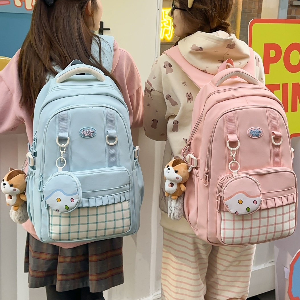 护脊气垫大容量女生双肩书包