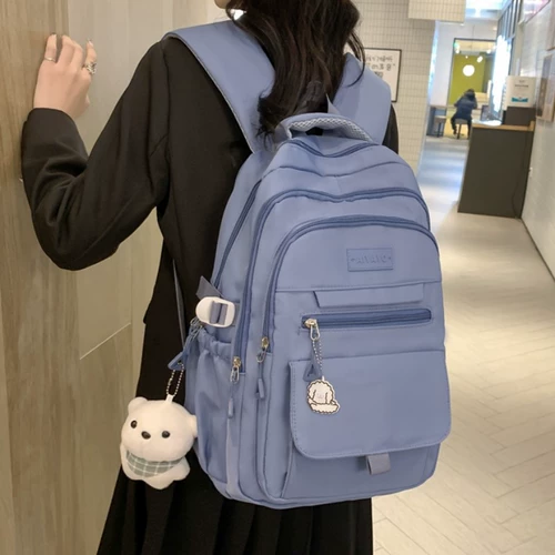 Сумка через плечо, вместительный и большой школьный рюкзак, подходит для студента, простой и элегантный дизайн, для средней школы