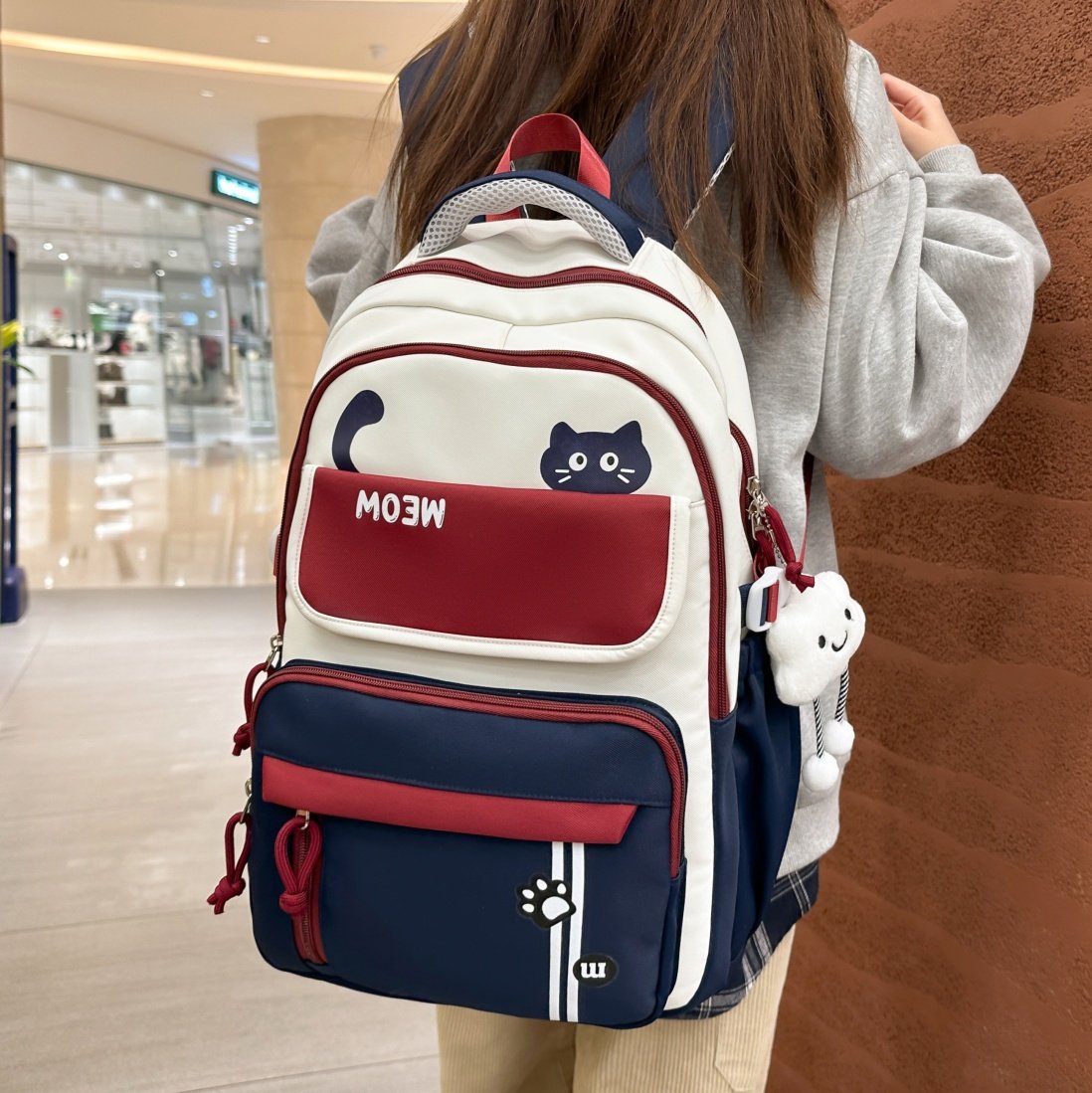 书包女高中生大容量高颜值女孩初中生背包2026新款小学生双肩包女,箱包皮具/热销女包/男包,双肩背包,淘宝优惠券,粉丝福利购,淘宝优惠卷