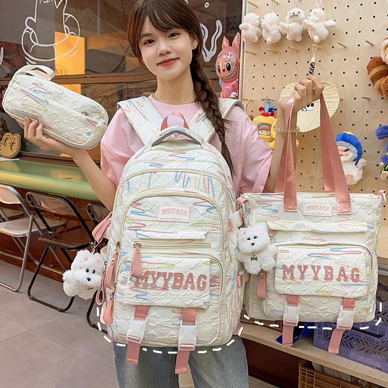 书包女初中生高颜值可爱小学生