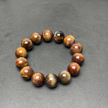 天然水晶进口纳米比亚彼得石红金猫眼手串手链送暴风雨宝石送朋友