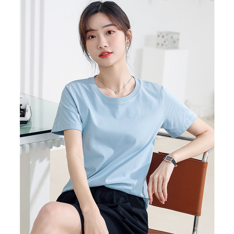 纯棉圆领短袖t恤女2026新