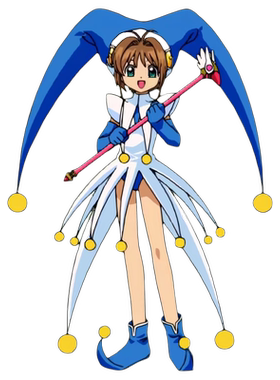 魔卡少女樱百变小樱水牌蓝色小丑消牌战斗服cos鞋木之本樱鞋定制