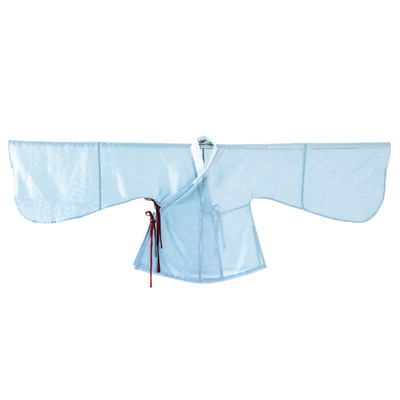 缠枝莲交领琵琶袖短衫明制汉服