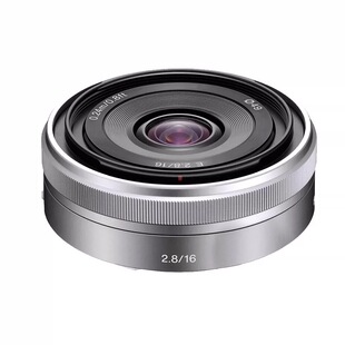 SONY/二手 索尼16MM F2.8 广角定焦人像大光圈微单饼干镜头16F2.8