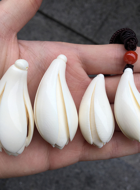 天然项坠挂件配饰象牙雕刻