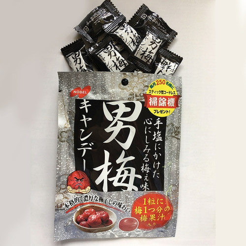 日本 nobel男梅味硬糖80g