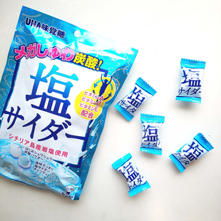 日本 uha悠哈气泡汽水苹果酒味盐糖66g