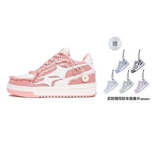 KILLWINNER Noah's ark 牛仔破碎流星 潮牌低帮板鞋子 粉色