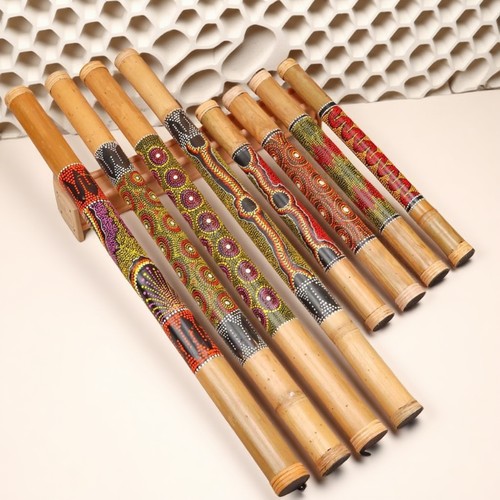 小众拟声音疗乐器竹子雨声器雨棒彩绘雨棒竹子清脆悦耳溪流筒冥想