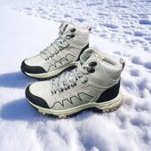 防水厚底防滑露营爬山鞋 外贸尾货中筒男女款 户外运动徒步登山鞋