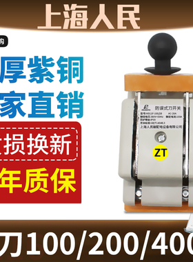 上海人民200a闸刀开关HD11F-200/28总闸两线单投闸刀100a加厚紫铜
