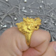 镀金生肖龙头龙王时尚 男士 霸气龙头戒指店面同款 开口指环货源批发