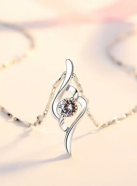 丘比特之箭白钻套链项链