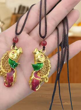 国风珐琅彩锦鲤匙扣41