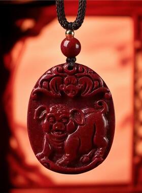 非金属木质吊坠本命年十