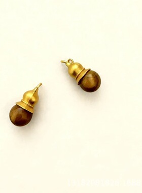 新中式福禄葫芦虎眼石项链