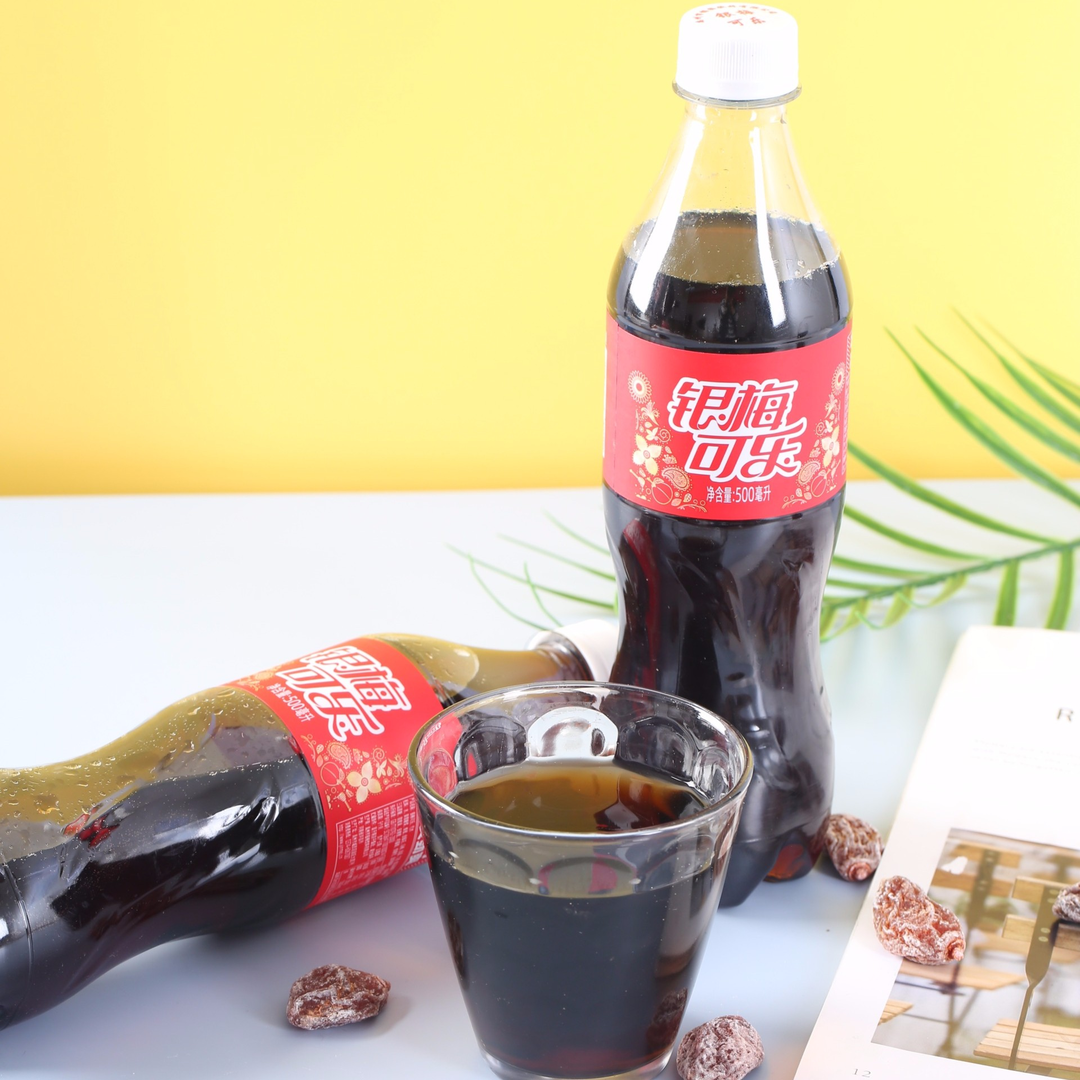 禹州特产银梅可乐国产口乐河南塑料瓶整件500ml本草配方碳酸饮料