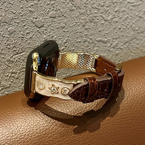 金属鳄鱼纹|适用iwatchS11表带