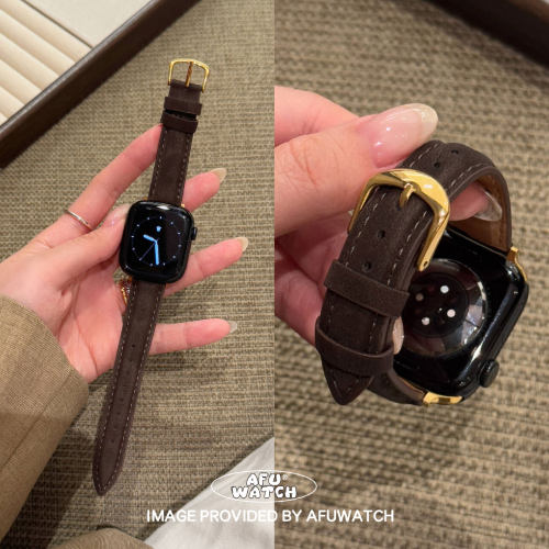 复古冰丝适用于苹果手表表带s12