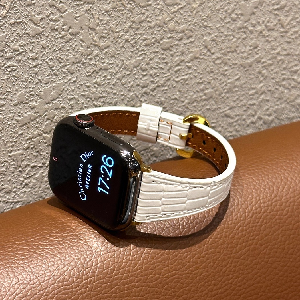 圆扣蜥蜴纹|适用iwatch苹果表带