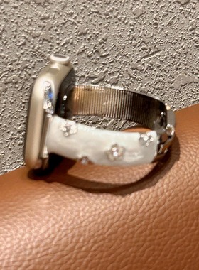 【花钻滴胶工艺】适用于iwatch S11苹果手表带applewatch手镯金属