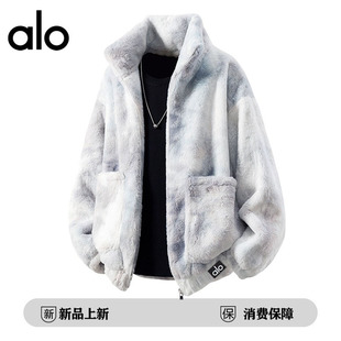 官方奥特莱斯alo潮牌 秋冬季休闲宽松男士百搭扎染加厚情侣棉服