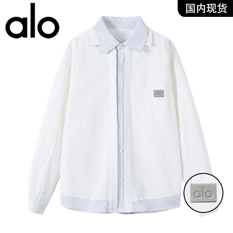 官方奥特莱斯品牌折扣 2026春季新款开衫翻领撞色休闲男士衬衫,男装,大码上装,淘宝优惠券,粉丝福利购,淘宝优惠卷