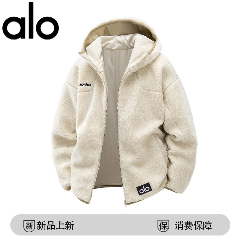 官方奥特莱斯】品牌折扣 秋冬季保暖防风连帽棉衣男女羊羔绒外套