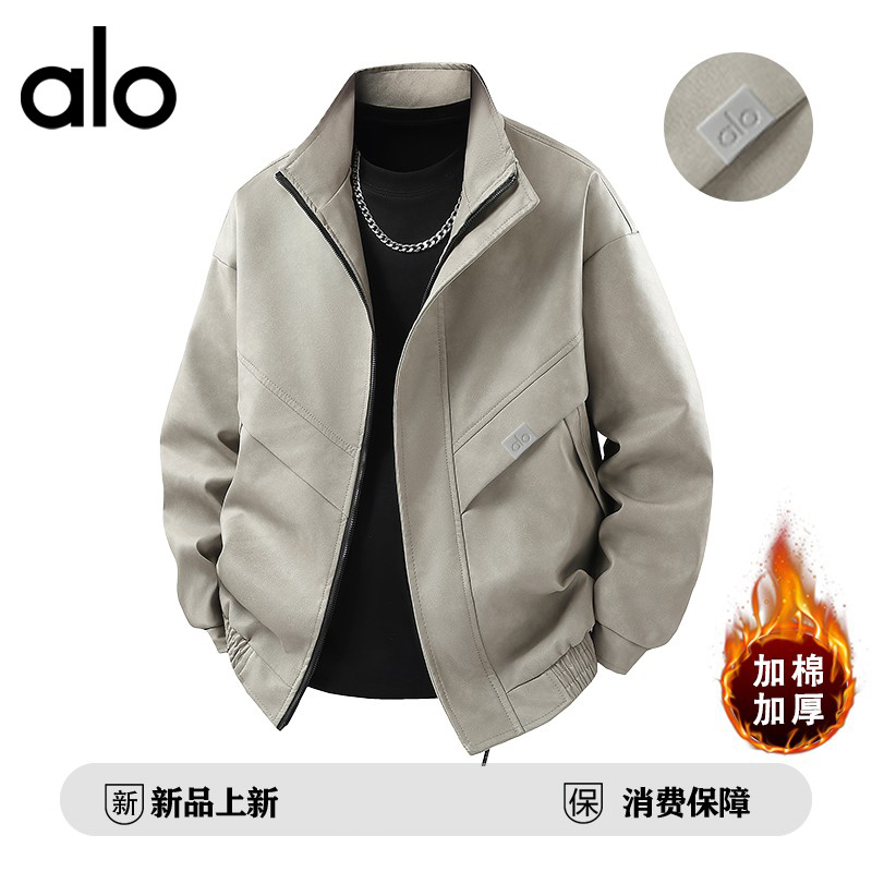 官方奥特莱斯】品牌折扣 秋冬季巴恩风皮衣男加绒加厚皮夹克外套