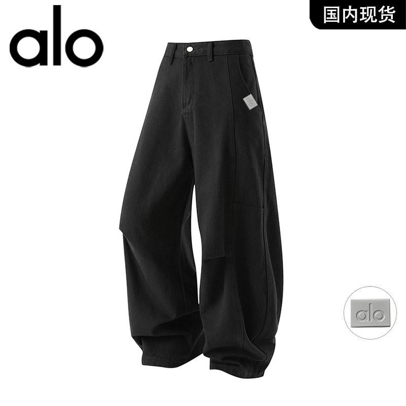 官方奥特莱斯品牌折扣 美式潮牌慵懒风情侣百搭阔腿牛仔裤男