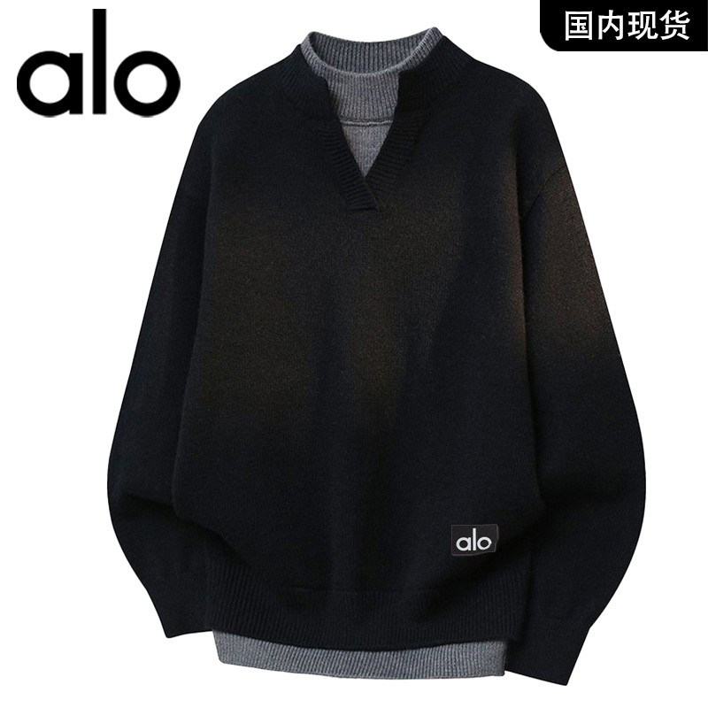 官方奥特莱斯品牌折扣 冬季假两件保暖针织衫户外休闲情侣毛衣,男装,大码上装,淘宝优惠券,粉丝福利购,淘宝优惠卷