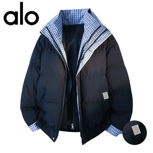 官方奥特莱斯品牌折扣 冬季假两件宽松棉衣男立领保暖棉服外套