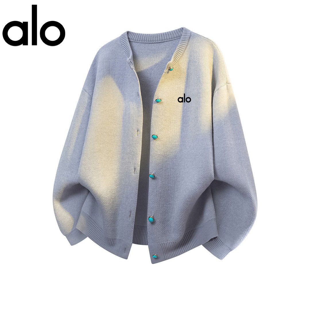 官方奥特莱斯】品牌折扣 情侣开衫毛衣男女款秋冬季大码针织外套