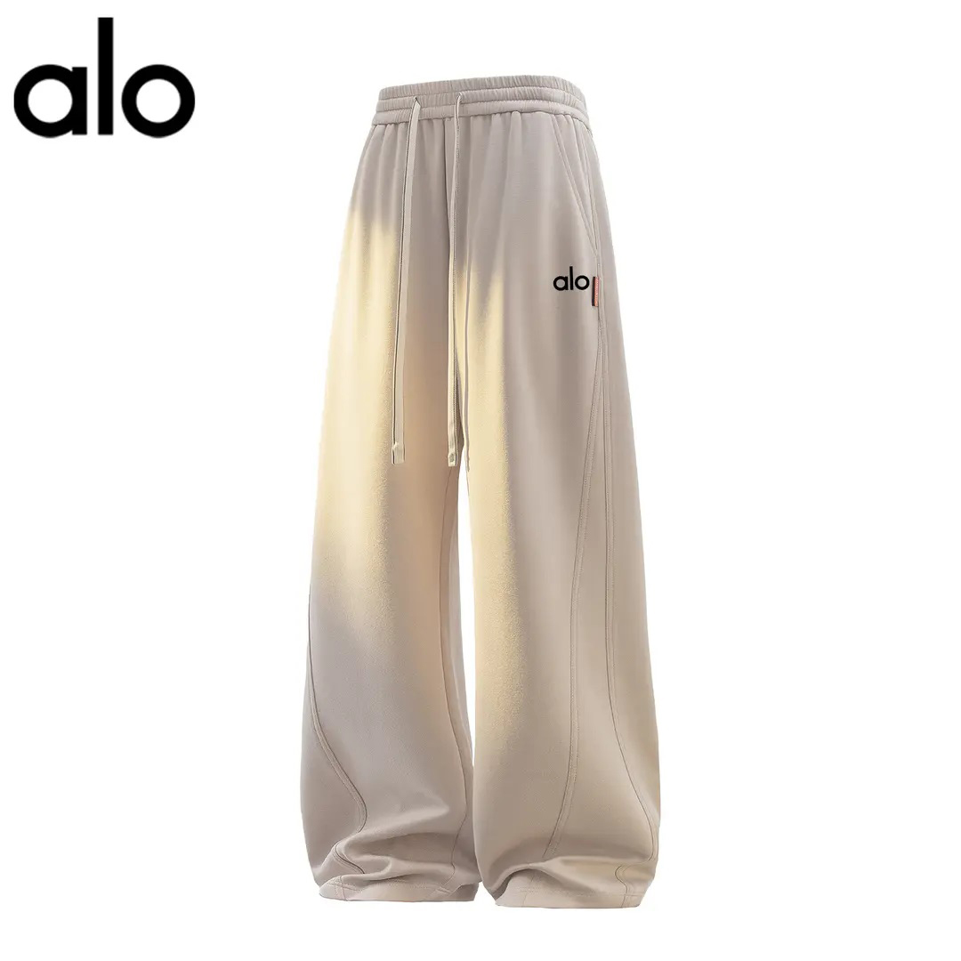 官方奥特莱斯】品牌折扣直筒运动裤男女款宽松大码卫裤休闲长裤子