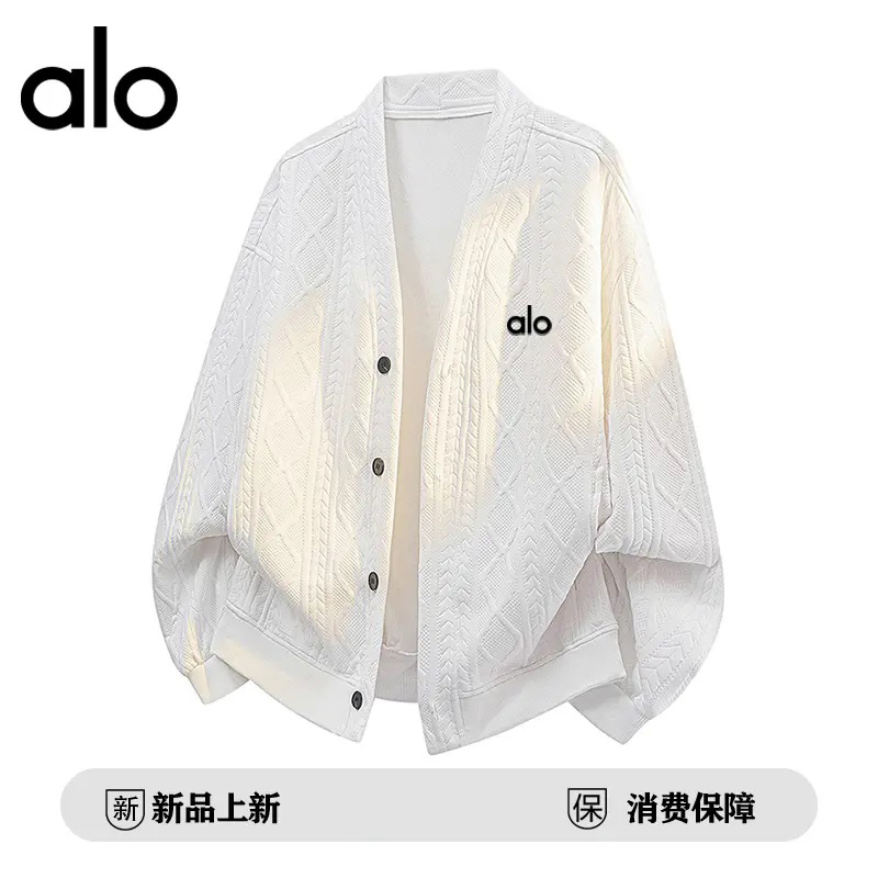 官方奥特莱斯】品牌折扣 秋季情侣休闲宽松开衫毛衣针织衫外套