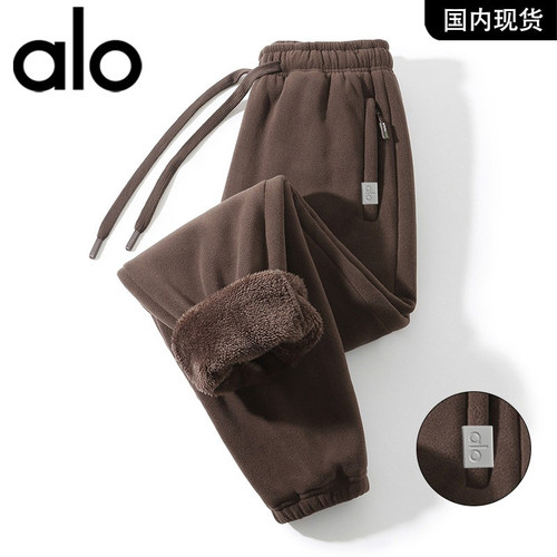 官方奥特莱斯品牌折扣 秋冬季复古加绒加厚保暖男款束脚休闲裤