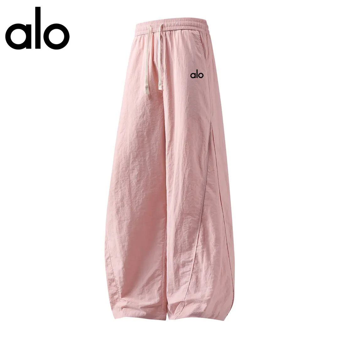 官方奥特莱斯】品牌折扣冰丝伞兵裤男女速干阔腿运动休闲弯刀裤子