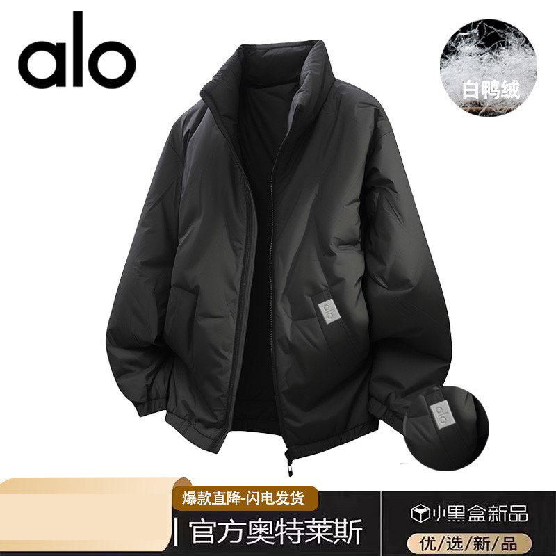 官方奥特莱斯】品牌折扣 冬季保暖大码棉衣情侣美式立领羽绒棉服